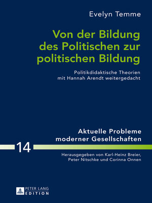 cover image of Von der Bildung des Politischen zur politischen Bildung